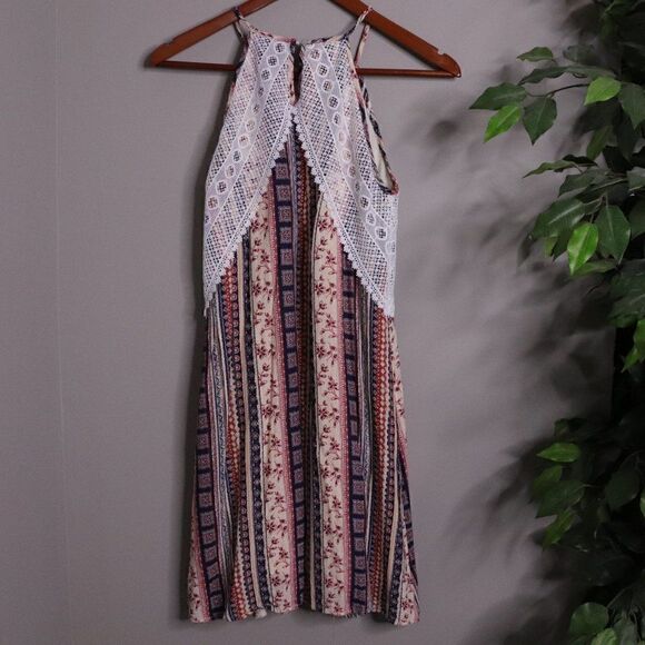 Alter'd State Boho Lace Sleeveless Summer Mini Dress - Picture 7 of 10